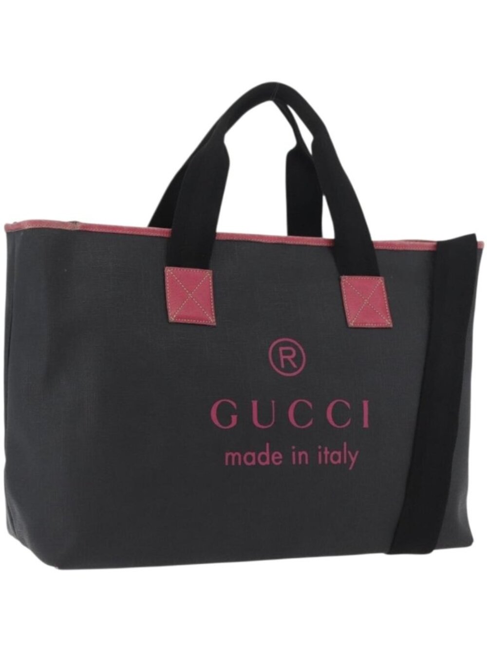 GUCCI Tote Bag PVC Black 162785